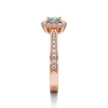 Pierścionek z różowego złota z diamentami AJPZ_138